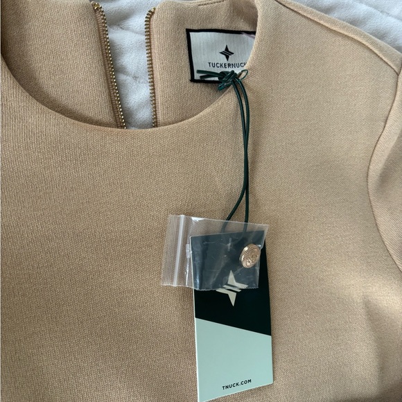 Tuckernuck Francoise mini dress Croissant. NWT. Reduced for faint make-up mark. - Picture 6 of 7